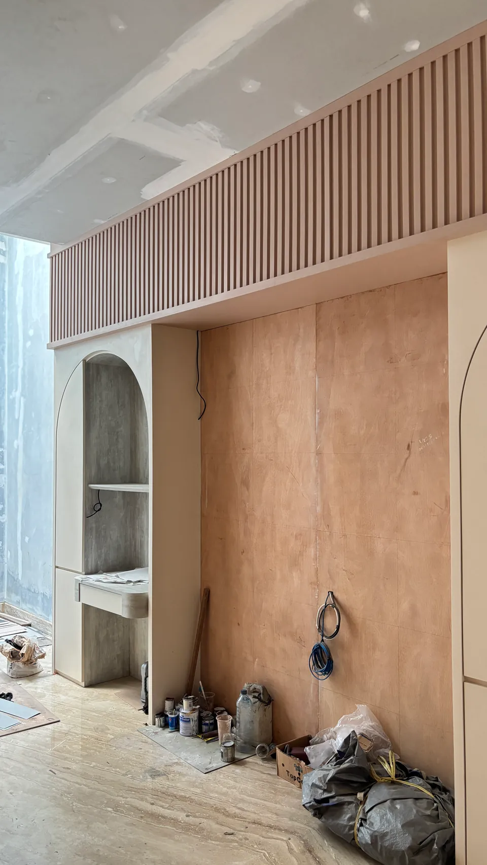 Pengerjaan 16 dari 50 — AW House, Medan — proyek residensial WE Arsitek