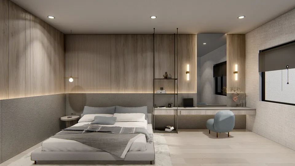 Render 16 dari 50 — AW House, Medan — proyek residensial WE Arsitek
