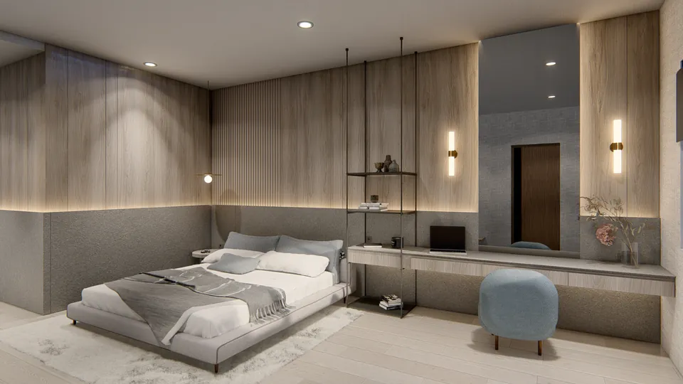 Render 17 dari 50 — AW House, Medan — proyek residensial WE Arsitek