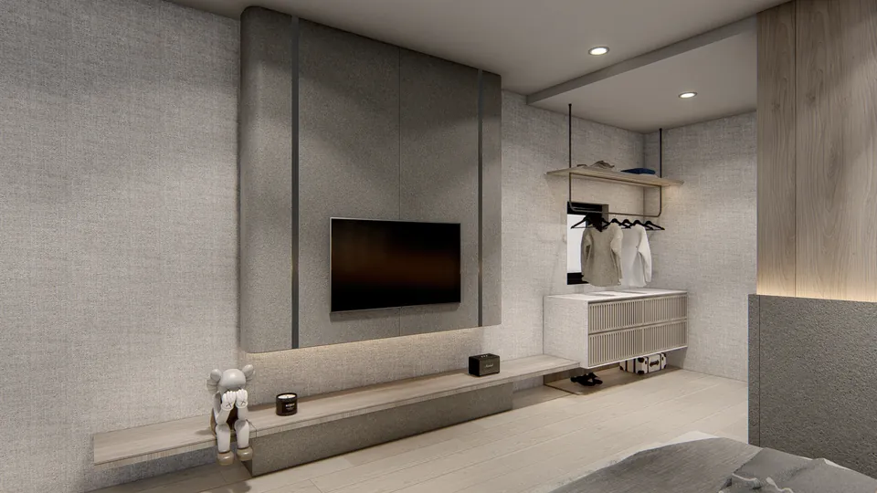 Render 19 dari 50 — AW House, Medan — proyek residensial WE Arsitek