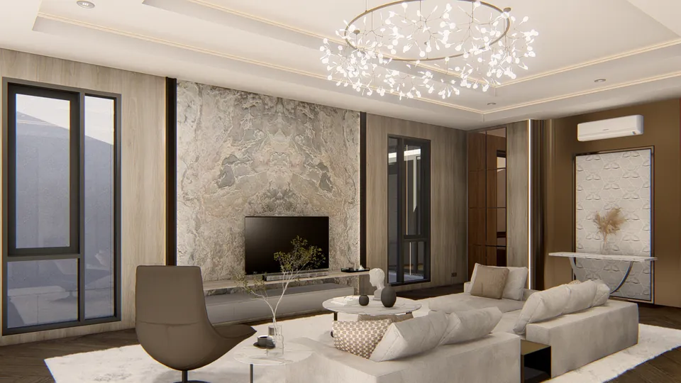 Render 26 dari 50 — AW House, Medan — proyek residensial WE Arsitek