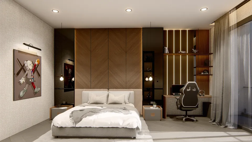 Render 27 dari 50 — AW House, Medan — proyek residensial WE Arsitek