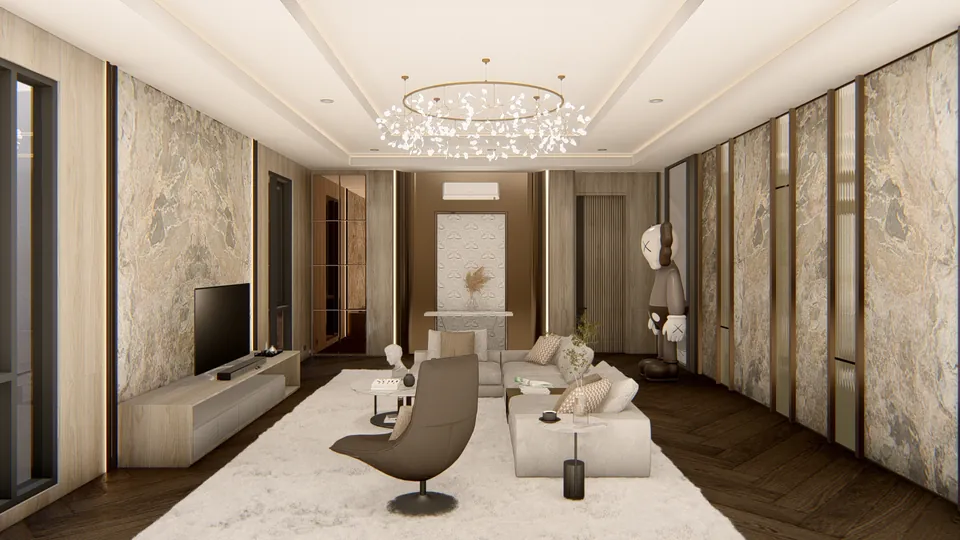Render 29 dari 50 — AW House, Medan — proyek residensial WE Arsitek