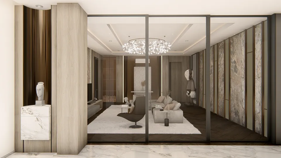 Render 30 dari 50 — AW House, Medan — proyek residensial WE Arsitek