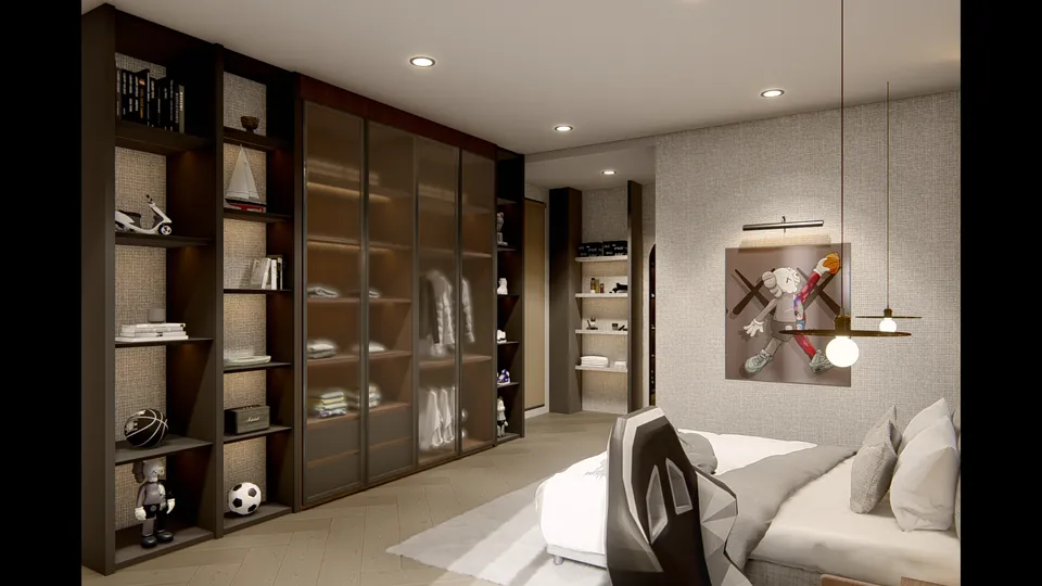 Render 34 dari 50 — AW House, Medan — proyek residensial WE Arsitek