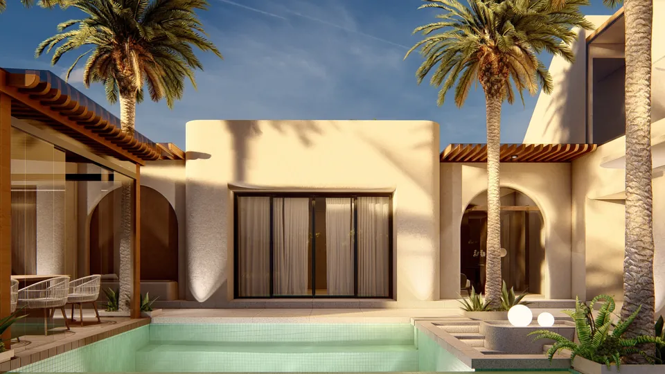 Render 39 dari 46 — BOE Bali, Bali — proyek residensial & komersial WE Arsitek