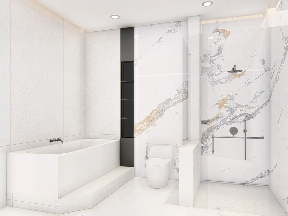 Render 6 dari 8 — JA House, Cemara Asri, Medan — proyek residensial WE Arsitek