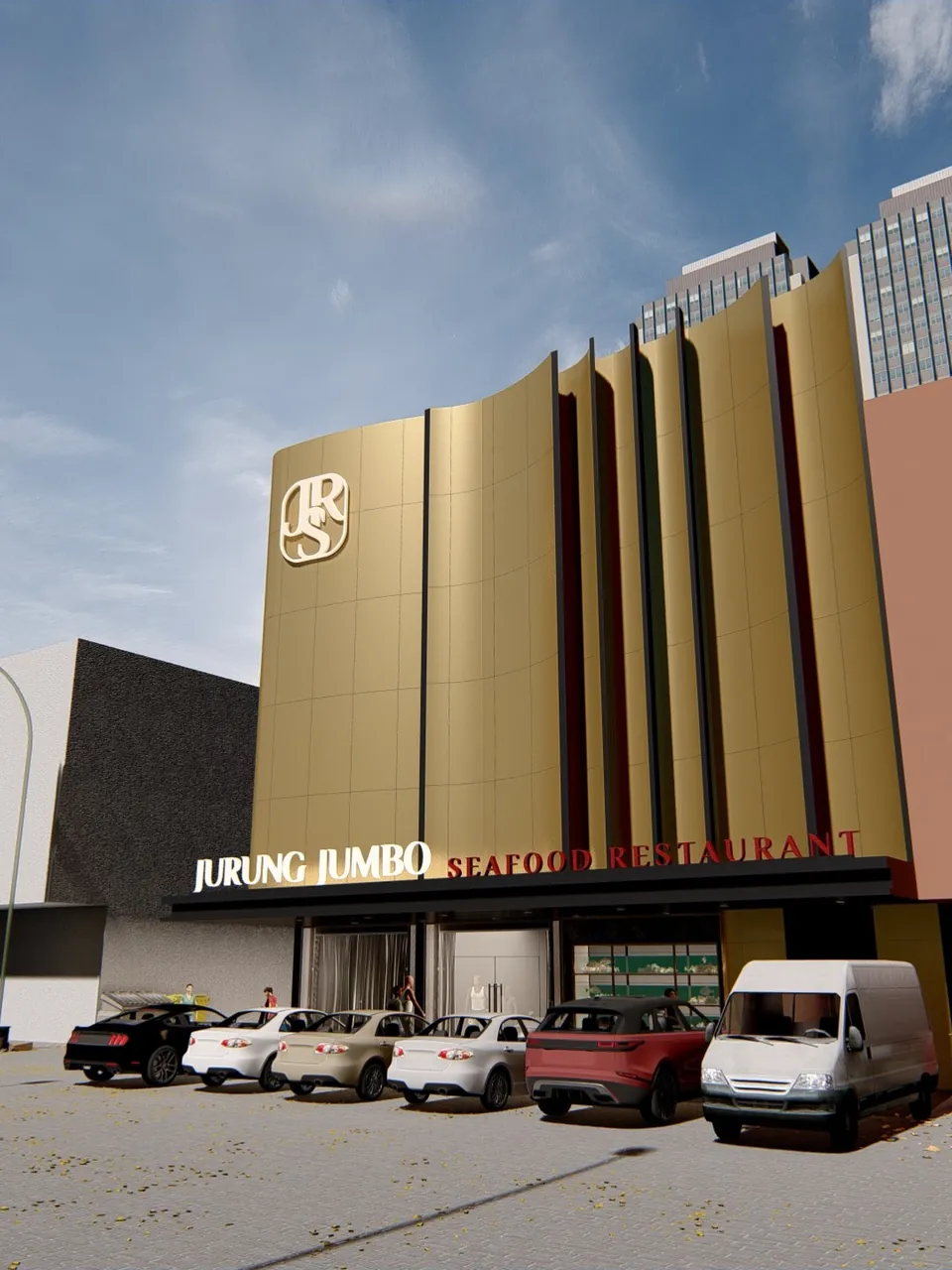 Render 30 dari 33 — Jurung Jumbo, Medan — proyek komersial WE Arsitek