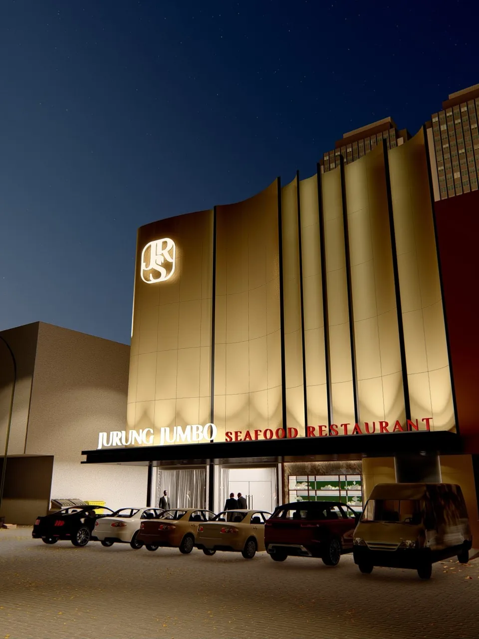 Render 31 dari 33 — Jurung Jumbo, Medan — proyek komersial WE Arsitek