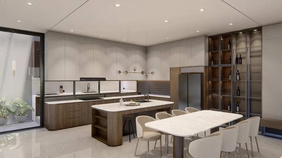 Render 4 dari 50 — LK House, Medan — proyek residensial WE Arsitek