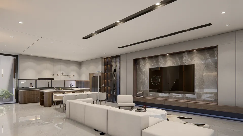 Render 6 dari 50 — LK House, Medan — proyek residensial WE Arsitek