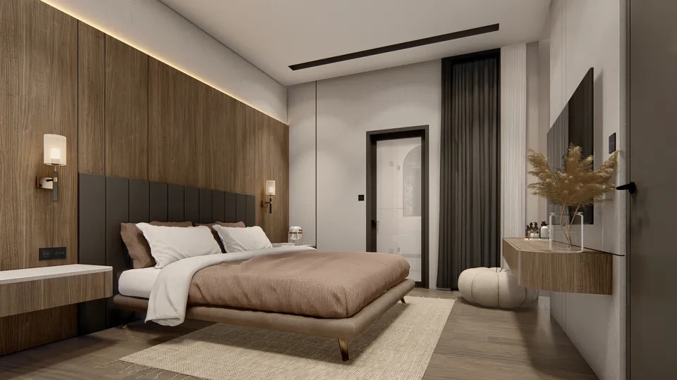 Render 24 dari 50 — LK House, Medan — proyek residensial WE Arsitek