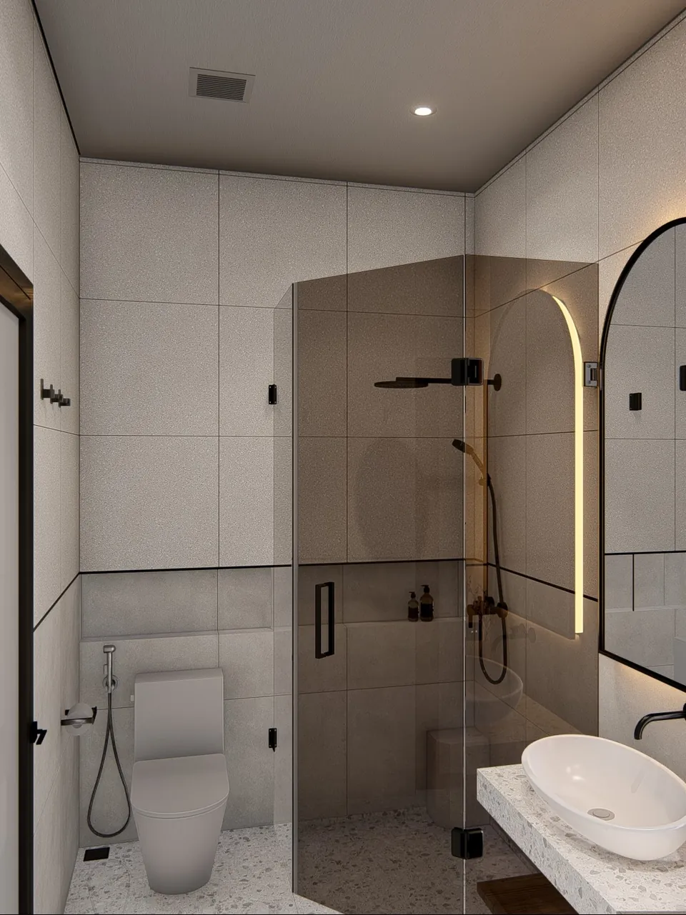 Render 28 dari 50 — LK House, Medan — proyek residensial WE Arsitek