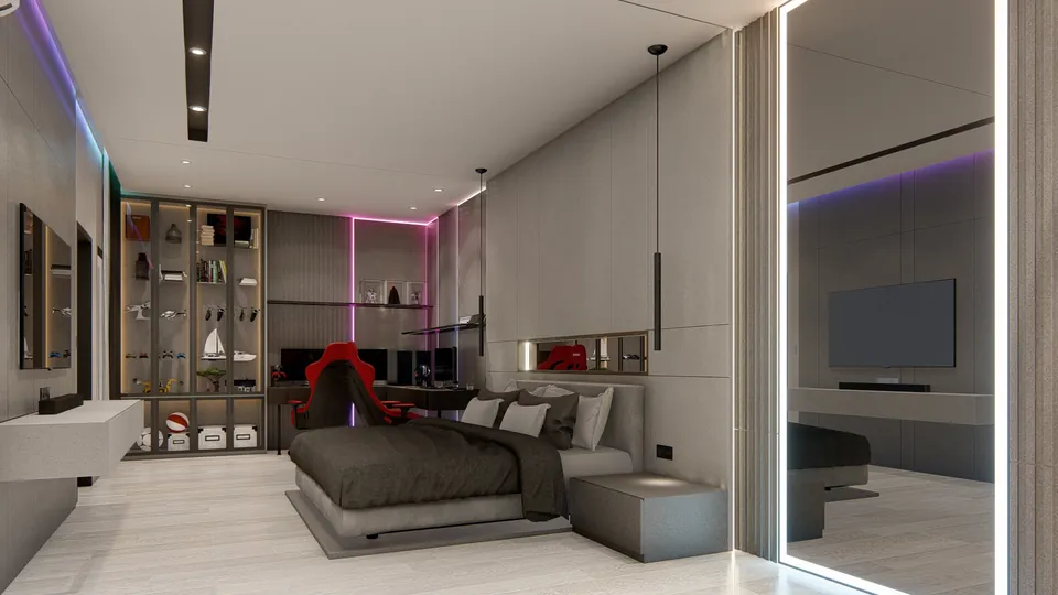 Render 34 dari 50 — LK House, Medan — proyek residensial WE Arsitek