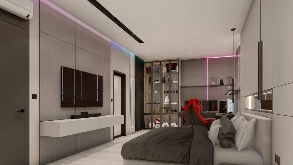 Render 35 dari 50 — LK House, Medan — proyek residensial WE Arsitek