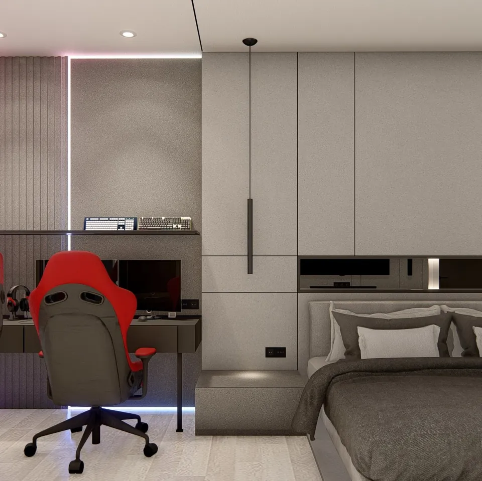 Render 39 dari 50 — LK House, Medan — proyek residensial WE Arsitek