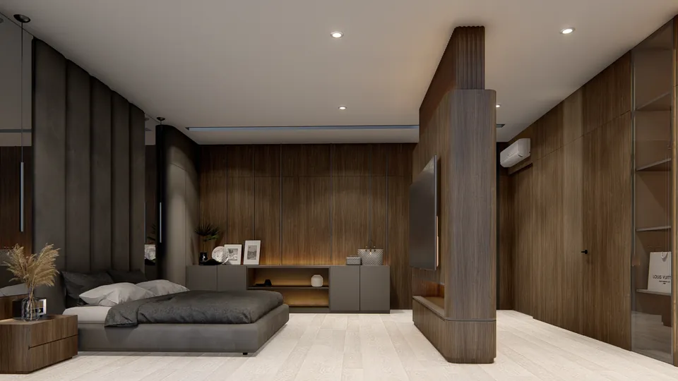 Render 43 dari 50 — LK House, Medan — proyek residensial WE Arsitek