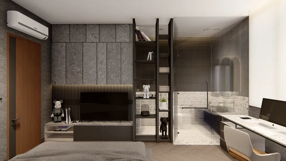 Render 10 dari 50 — OEI House, Medan — proyek residensial WE Arsitek