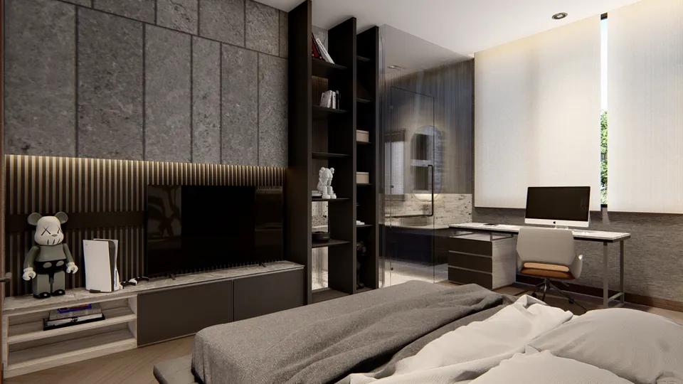 Render 11 dari 50 — OEI House, Medan — proyek residensial WE Arsitek