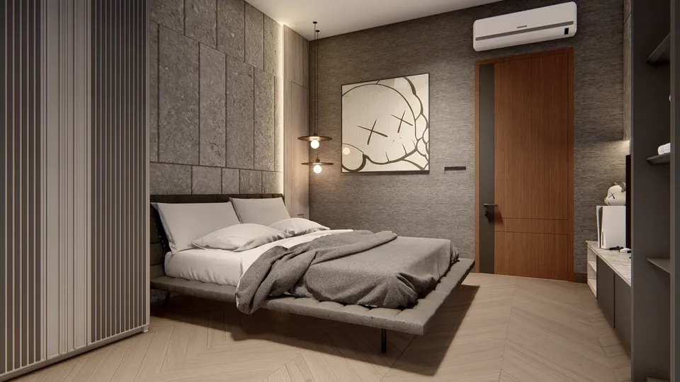 Render 12 dari 50 — OEI House, Medan — proyek residensial WE Arsitek
