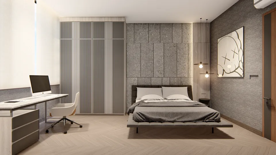 Render 13 dari 50 — OEI House, Medan — proyek residensial WE Arsitek