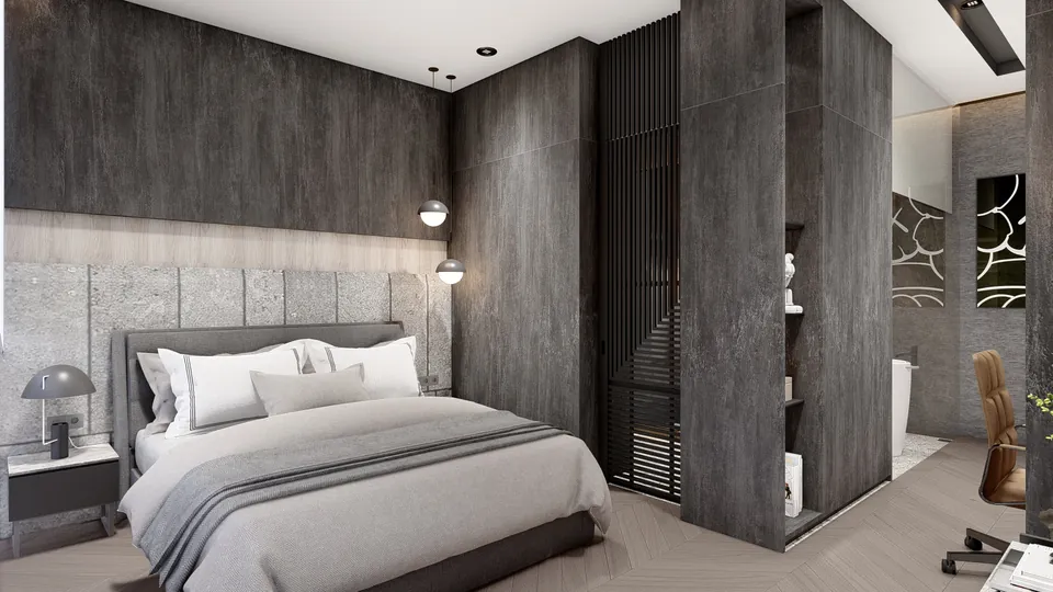 Render 18 dari 50 — OEI House, Medan — proyek residensial WE Arsitek