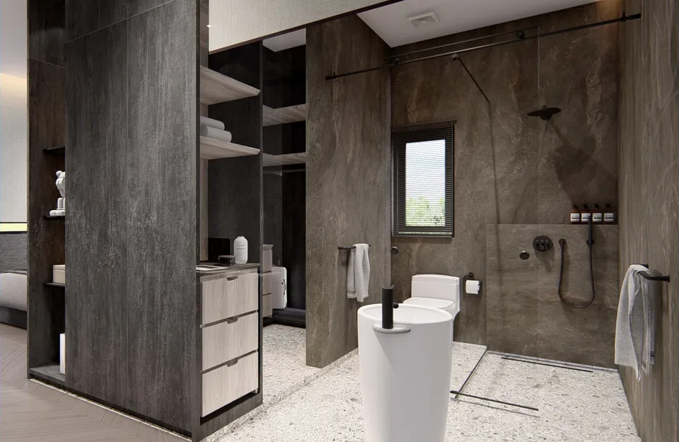 Render 19 dari 50 — OEI House, Medan — proyek residensial WE Arsitek