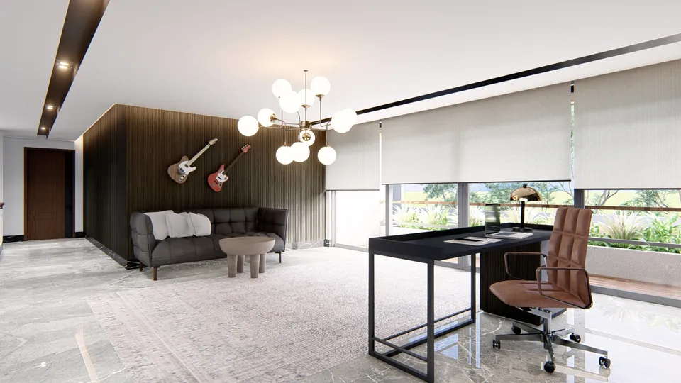 Render 40 dari 50 — OEI House, Medan — proyek residensial WE Arsitek