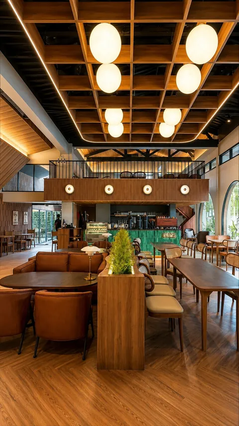 Selesai 3 dari 7 — Cafe De Palms, Medan — proyek komersial WE Arsitek