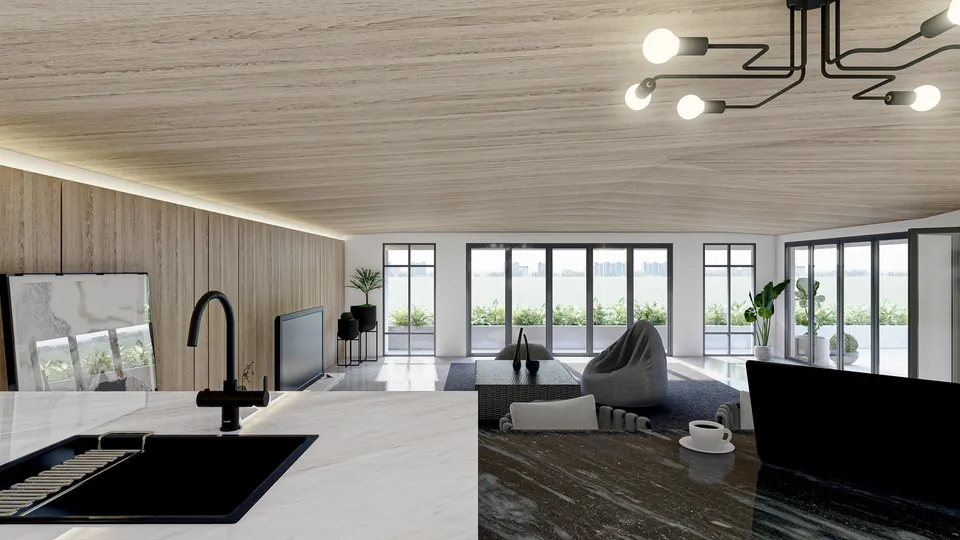 Render 26 dari 35 — P House, Medan — proyek residensial WE Arsitek