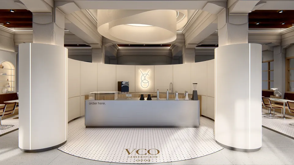 Penugasan — VCO Coffee, Medan — proyek komersial WE Arsitek