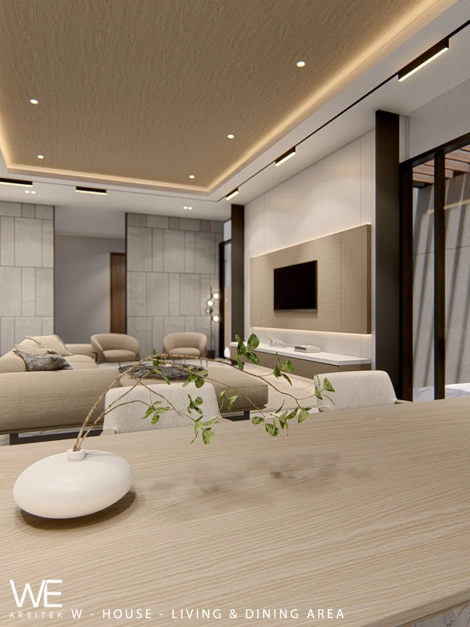 Render 6 dari 18 — W House, Citraland Gama City, Medan — proyek residensial WE Arsitek