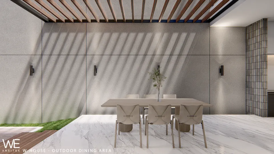 Render 8 dari 18 — W House, Citraland Gama City, Medan — proyek residensial WE Arsitek