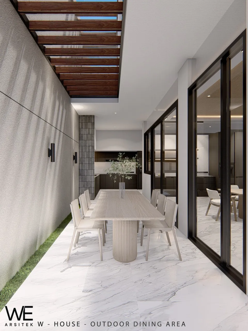 Render 9 dari 18 — W House, Citraland Gama City, Medan — proyek residensial WE Arsitek