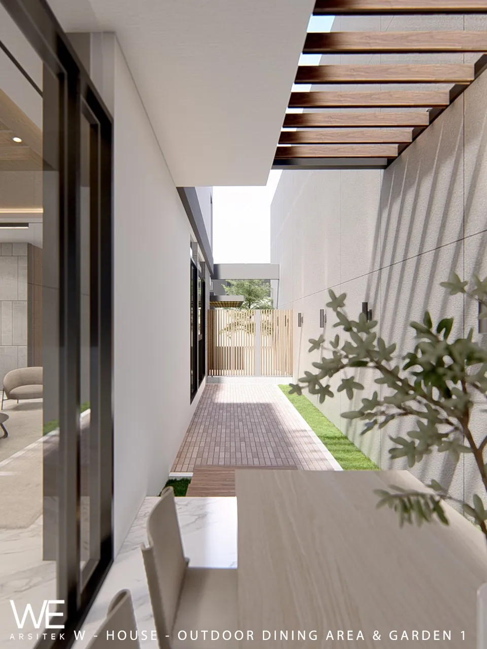 Render 10 dari 18 — W House, Citraland Gama City, Medan — proyek residensial WE Arsitek