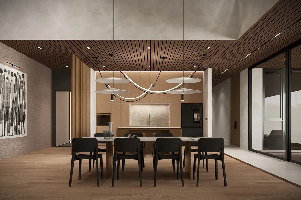 Render 21 dari 50 — WW House, Medan — proyek residensial WE Arsitek